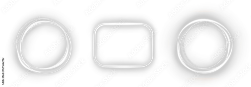 Poster white glowing spiral with neon energy and sparkle effects. twirl light swirl with abstract motion an