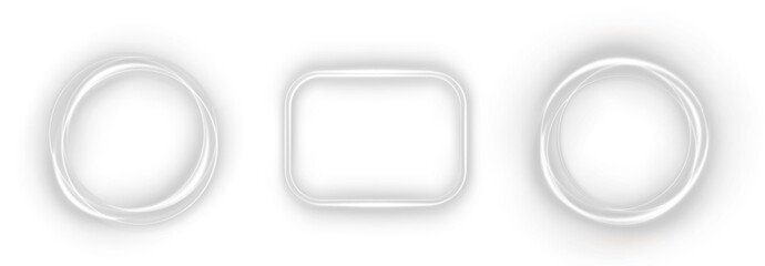 White glowing spiral with neon energy and sparkle effects. Twirl light swirl with abstract motion and flare. PNG on transparent background, ideal for sci-fi or magical designs