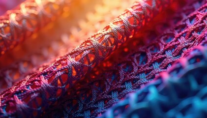 Woven fabric texture close-up showing intricate design, simple, home decor