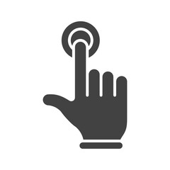 Hand Click I icon vector image. Suitable for mobile apps, web apps and print media.