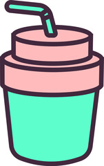 Minimalist Cup with Straw