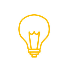 light bulb line vector