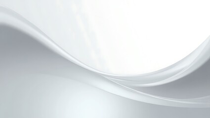 Elegant flowing grey silk fabric waves soft light subtle curves minimalist design abstract