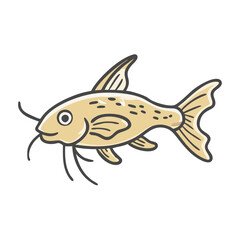 corydoras catfish icon, corydoras catfish vector illustration-simple illustration of corydoras catfish, perfect for corydoras catfish logos and icons