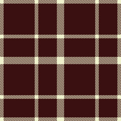 Elegant Seamless Tartan featuring Cool pale and Vintage deep brown Textile Design