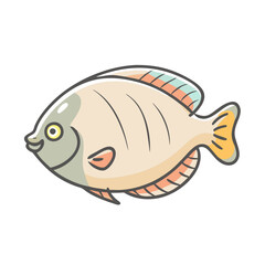 gourami fish icon, gourami fish vector illustration-simple illustration of gourami fish, perfect for gourami fish logos and icons