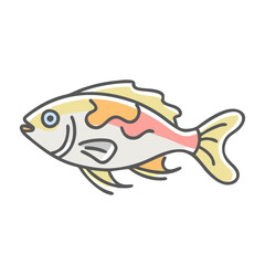kribensis fish icon, kribensis fish vector illustration-simple illustration of kribensis fish, perfect for kribensis fish logos and icons