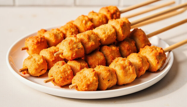 Indonesian specialty snack cilor 'rolled egg flour'