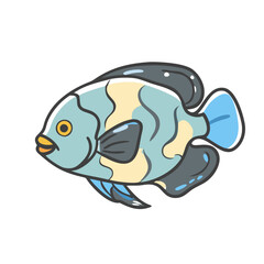 oscar fish icon, oscar fish vector illustration-simple illustration of oscar fish, perfect for oscar fish logos and icons