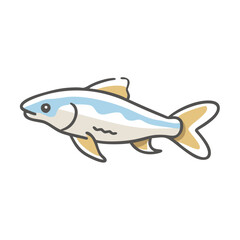 Fototapeta premium otocinclus fish icon, otocinclus fish vector illustration-simple illustration of otocinclus fish, perfect for otocinclus fish logos and icons