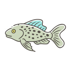 plecostomus fish icon, plecostomus fish vector illustration-simple illustration of plecostomus fish, perfect for plecostomus fish logos and icons