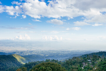 Breathtaking landscape view mountain range nature photography serene environment aerial perspective scenic beauty