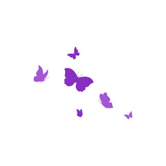 World lupus day awareness Month with purple butterflies