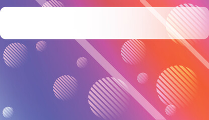 Abstract Background with Lines, Circle. Design For Your Header Page, Ad, Poster, Banner. Vector Illustration with Color Gradient.