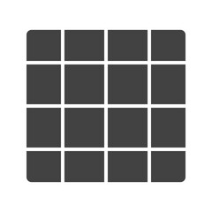 Grid On icon vector image. Suitable for mobile apps, web apps and print media.