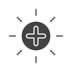 Fototapeta premium Brightness I icon vector image. Suitable for mobile apps, web apps and print media.