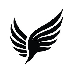 bird wings logo vector art illustration