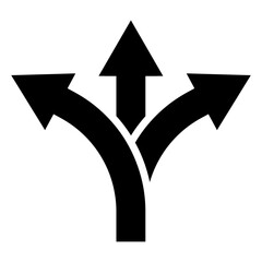 Vector illustration of Way direction icon isolated on transparent background © NAVIN