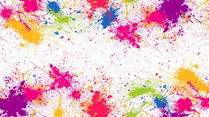 Fototapeta premium Bright energetic paint splashes in diverse colors ignite creative expression and vivid artistic inspiration instantly