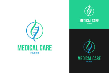 medical care logo design template vector symbol illustration