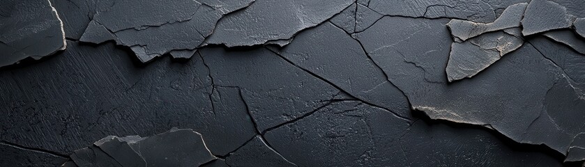 Obraz premium Smooth Black Concrete Texture with Subtle Weathered Appearance Ideal for Background and Design Projects