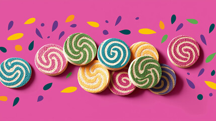 Dazzling Swirl of Multiple Cookie Textures and Intricate H Patterns Create Unforgettable Artistry in Style