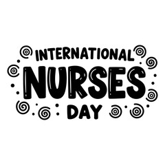 Fototapeta premium International Nurses Day Graphic