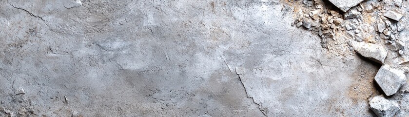 Weathered Concrete Surface with Textured Charcoal Black Areas and Rough Edges for Artistic Design and Background