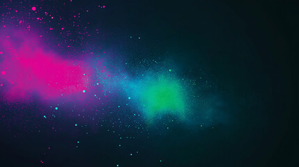 Naklejka premium Electric Neon-Inspired Glowing Paint Splashes Create a Striking Fusion of Pink and Blue Energy Visual
