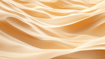 Pale Peach Fabric Drape: Smooth Texture and Gentle Waves