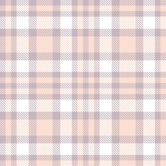 Elegant Cool pinkish grey & Vivid very light pink Seamless Tartan Textile Design