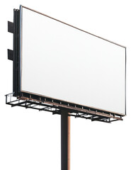 Obraz premium PNG Blank billboard for advertisement display.