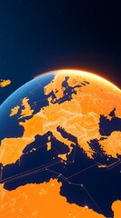 Naklejka premium European Earth Orbiting