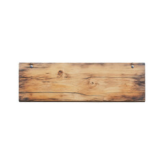 wooden sign isolated on white