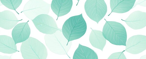 A botanical tropical banner featuring exotic tree leaves in a linear design serves as an abstract art background, suitable for wallpaper, print, packaging, and decor