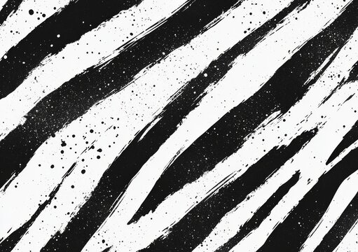 An audacious African print with an abstract tiger skin design, creating a seamless pattern with organic shapes and textures in black and white