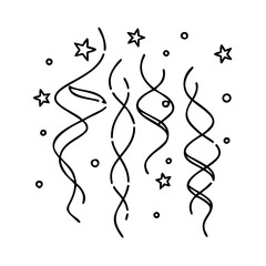streamers icon, streamers vector illustration-simple illustration of streamers, perfect for streamers logos and icons