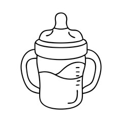 toddler sippy cup icon, toddler sippy cup vector illustration-simple illustration of toddler sippy cup, perfect for toddler sippy cup logos and icons