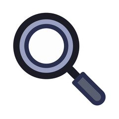 Magnifying Glass with Circular Lens Icon Design