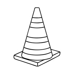 traffic cone icon, traffic cone vector illustration-simple illustration of traffic cone, perfect for traffic cone logos and icons
