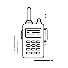 walkie talkie icon, walkie talkie vector illustration-simple illustration of walkie talkie, perfect for walkie talkie logos and icons
