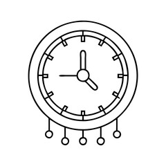 wall clock icon, wall clock vector illustration-simple illustration of wall clock, perfect for wall clock logos and icons