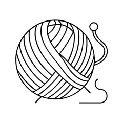 yarn icon, yarn vector illustration-simple illustration of yarn, perfect for yarn logos and icons