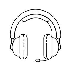 headphones icon, headphones vector illustration-simple illustration of headphones, perfect for headphones logos and icons