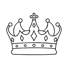 king s crown icon, king s crown vector illustration-simple illustration of king s crown, perfect for king s crown logos and icons