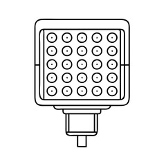 led lights icon, led lights vector illustration-simple illustration of led lights, perfect for led lights logos and icons