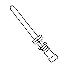 Fototapeta premium light saber icon, light saber vector illustration-simple illustration of light saber, perfect for light saber logos and icons