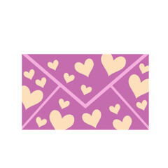 Envelope with Letter and Heart Illustration