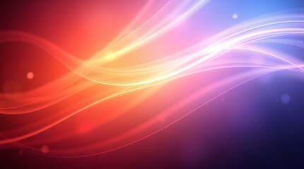 Warm Embrace: Intertwined Waveforms of Red and Blue Light