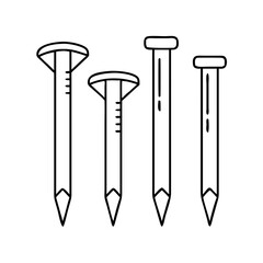 nails icon, nails vector illustration-simple illustration of nails, perfect for nails logos and icons